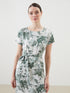 LC Waikiki Women's Floral Mini Dress with Crew Neck
